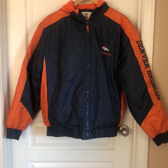 STARTER NFL DENVER BRONCOS PUFFY JACKET SZ L - Picture 2 of 6